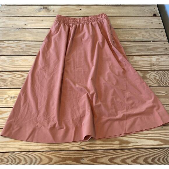 Athleta Athletic Drawstring Skirt Size 2 Women’s Coral - Picture 2 of 7